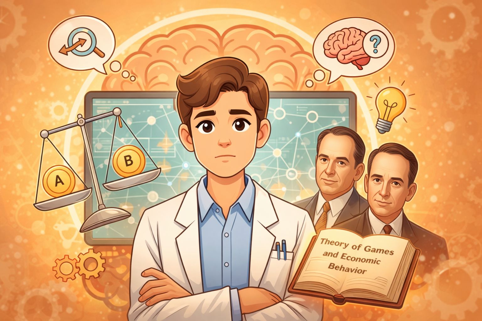 John von Neumann and Oskar Morgenstern